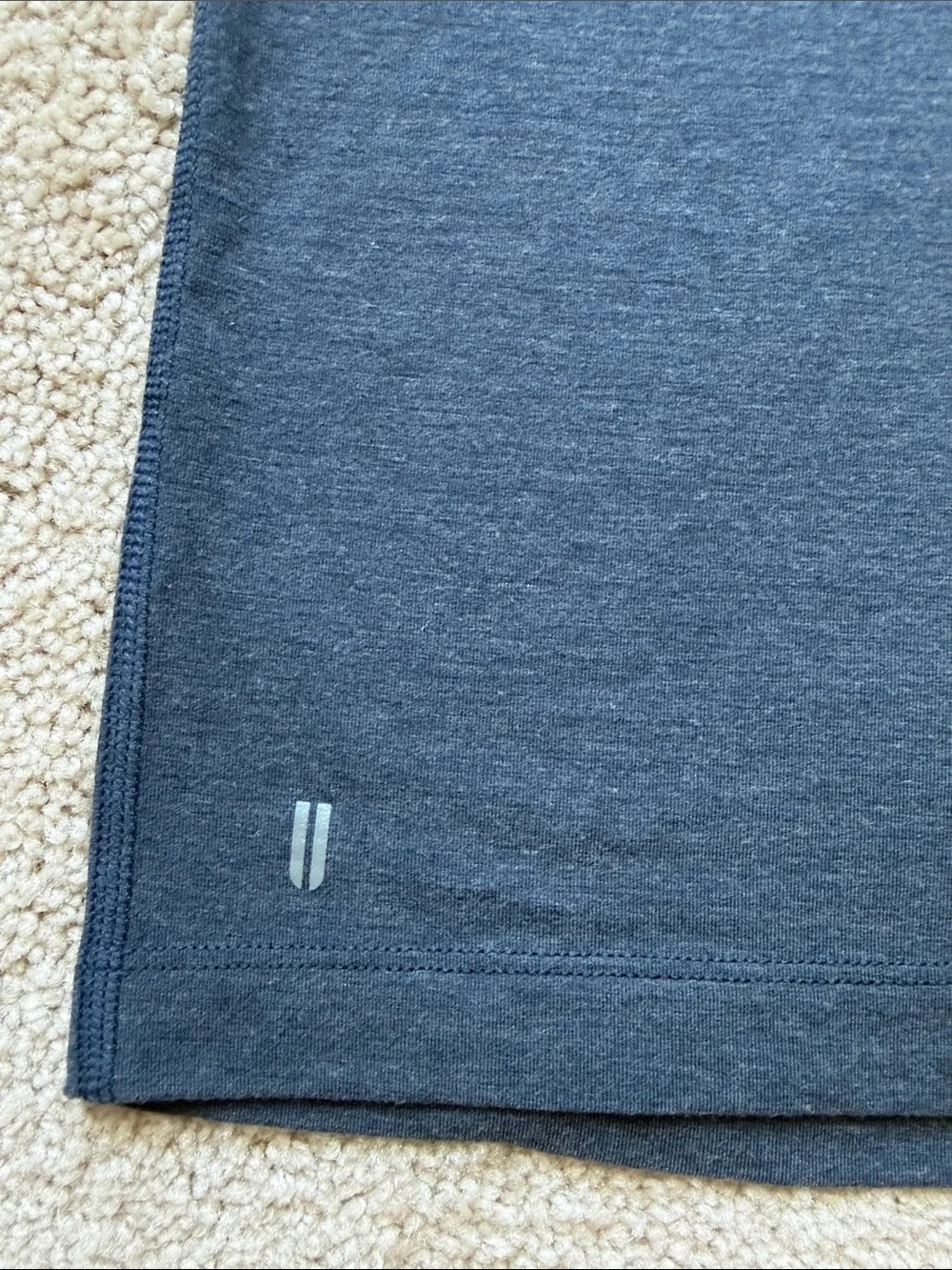 Nobull Navy Blue Athletic Soft Long Sleeve Crewneck Tee